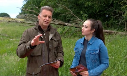McCubbin with Chris Packham on Springwatch in 2020.