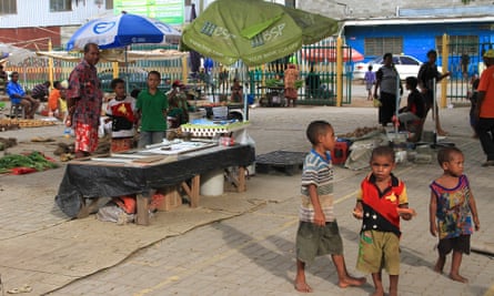 Gerehu market on the outskirts of Port Moresby, Papua New Guinea