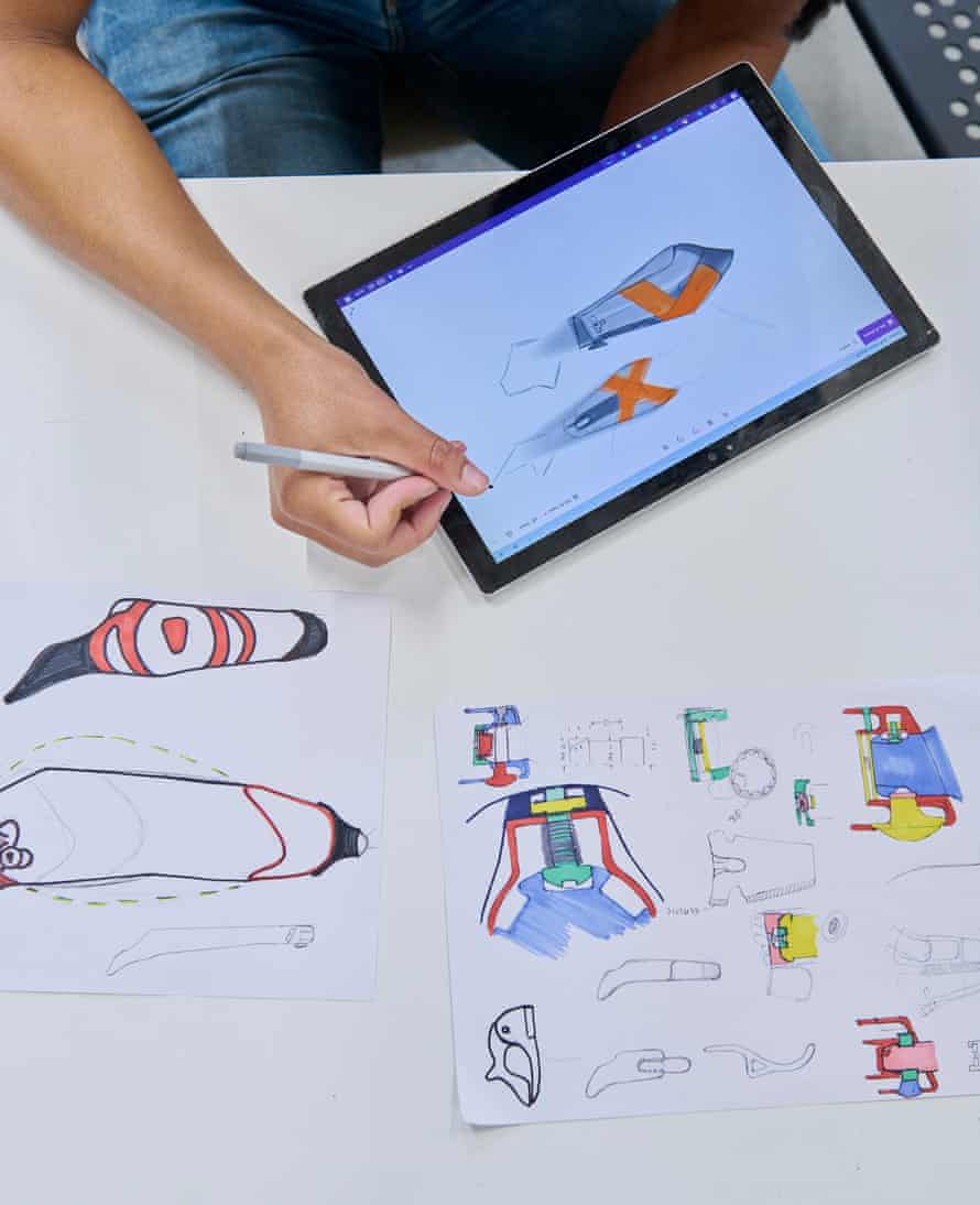 Sketching a design for a prosthetic