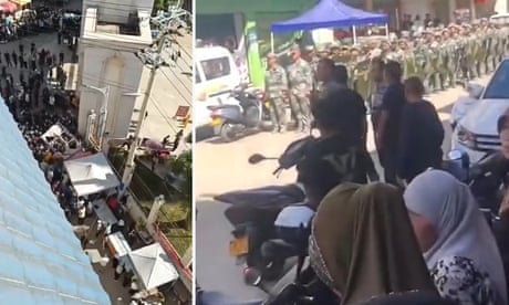 Protesters clash with police in China over partial demolition of mosque