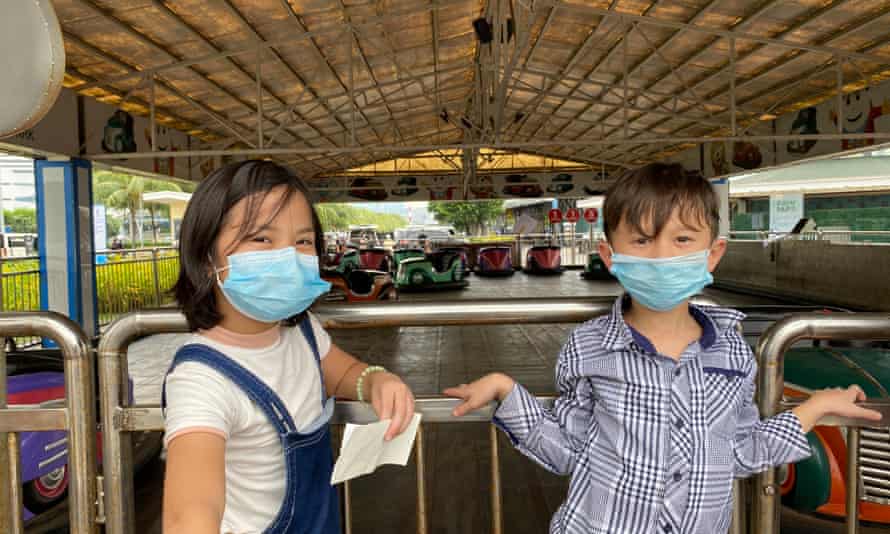 Joy, toys and bumper cars as Manila’s children reclaim the city | Global development 3 Chloe (L) and Percy Zamora