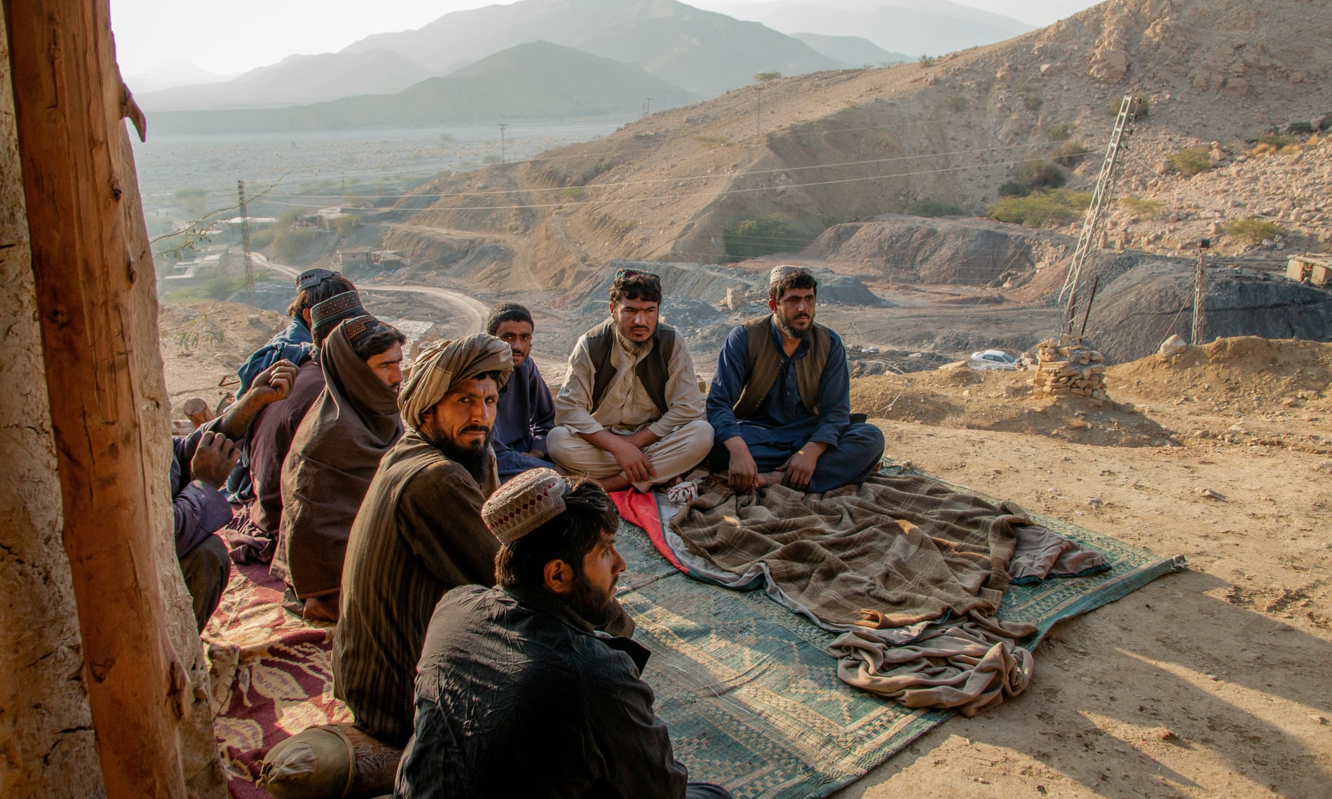 Miners in Mach, Balochistan.