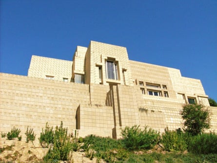 Ennis House by Frank Lloyd Wright, one of many properties Keaton successfully campaigned to save.