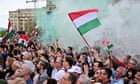 New challenger to Viktor Orbán leads huge demonstration in Budapest