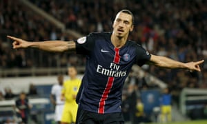 Paris St Germain’s Zlatan Ibrahimovic