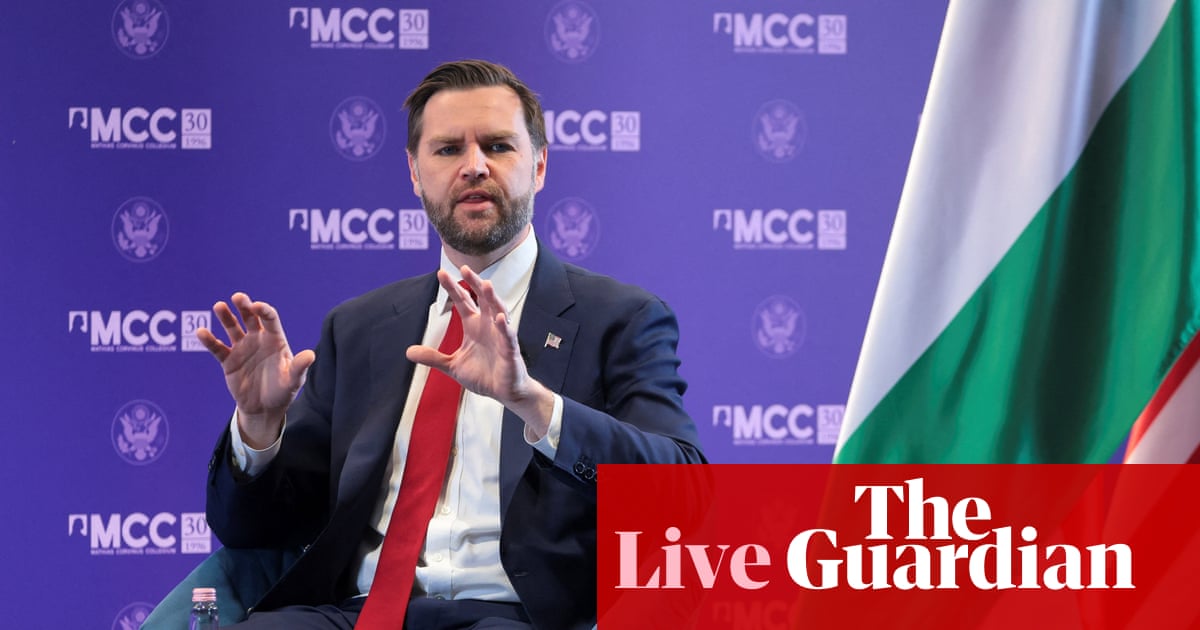 JD Vance continues Hungary visit after accusing EU of election interference – Europe live