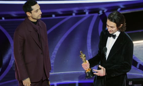 Aneil Karia and Riz Ahmed win the Oscar for best live-action short film.