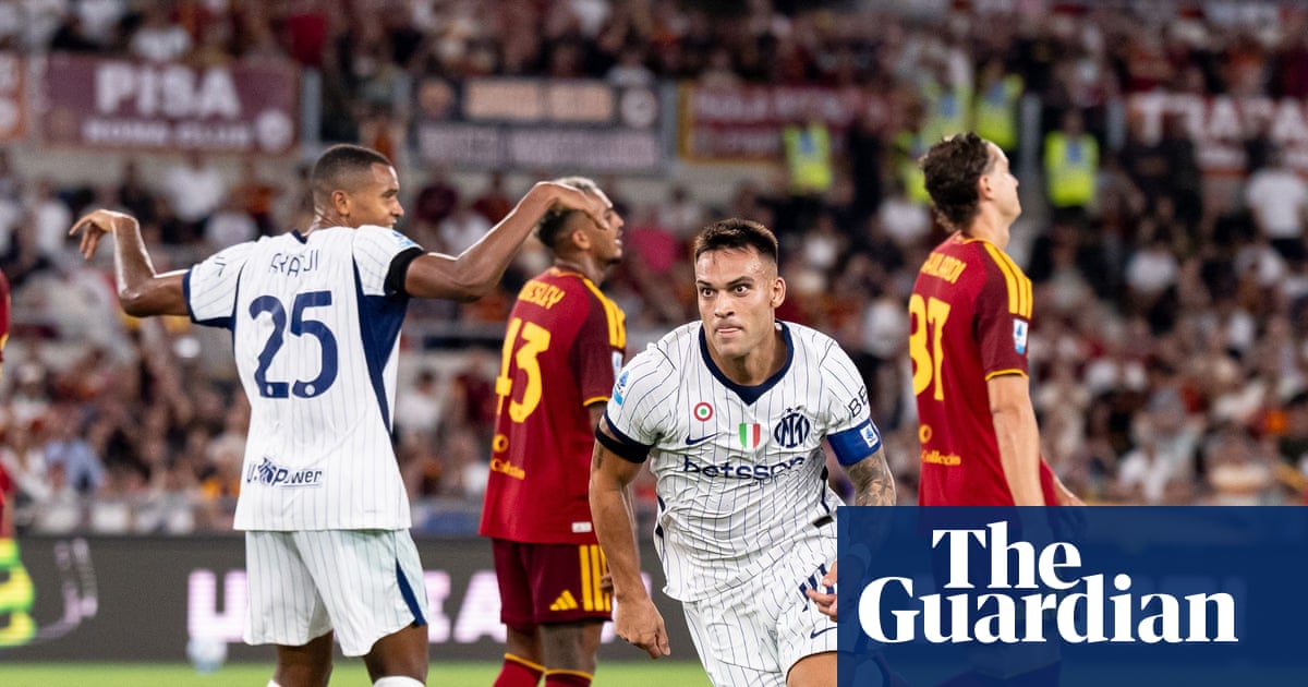 European football: Martínez double gives Inter comeback draw at Roma