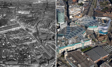 The Bull Ring then and now reveals how much change there has been in city centres like Birmingham. 