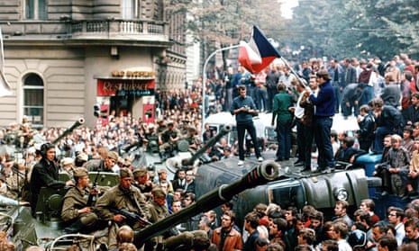 Soviet tanks in Prague in 1968