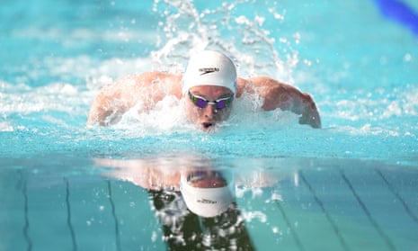 Duncan Scott during the Men's 200m Individual Medley Final at the Sandwell Aquatics Centre on day six of the 2022 Commonwealth Games in Birmingham
