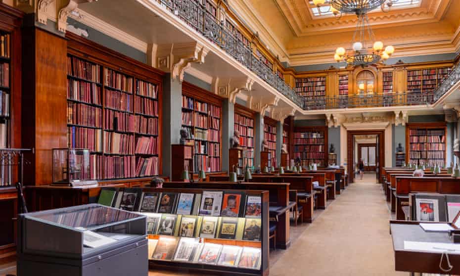Interior of the V&A’s National Art Library