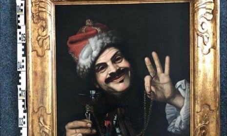 A self-portrait by the Italian artist Pietro Bellotti was one of the 17th century paintings found in a skip in Germany.