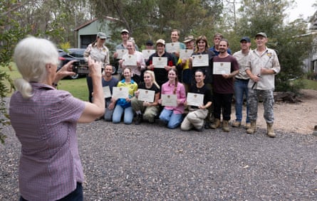 Certificate presentation at the end of the class.