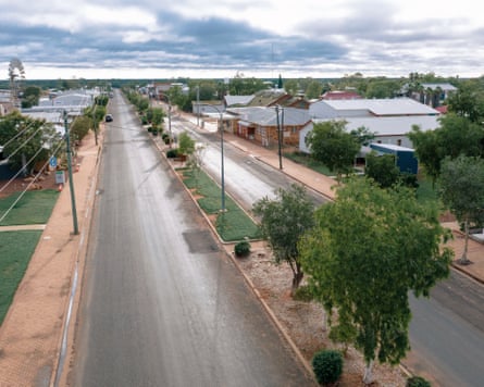 Quilpie’s main street. The town’s population is just over 500.