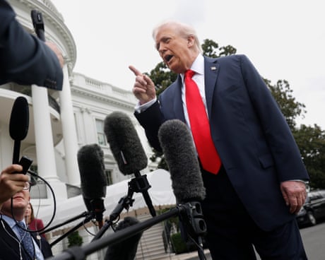 Donald Trump flet me median jashtë Shtëpisë së Bardhë të martën