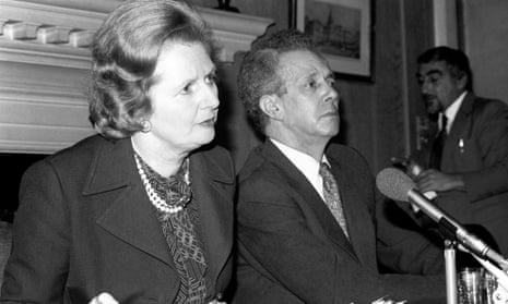 Thatcher and industry secretary Sir Keith Joseph in 1981
