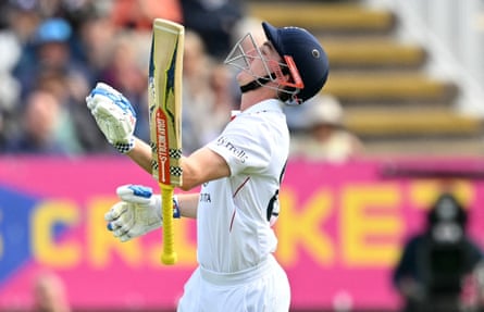Harry Brook expresses his frustration after being run out for 75. Harry Brook expresses his frustration after being run out for 75.