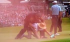 Climate protesters storm 18th hole during final day of Travelers Championship