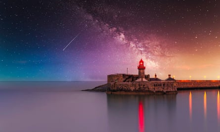 The lighthouse at Dún Laoghaire, Dublin by night