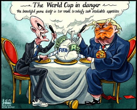Ben Jennings on plans to allow private investors to buy stakes in the World Cup – cartoon