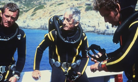 Jacques Cousteau and his dive team.