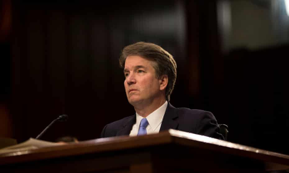 Supreme Court nominee Brett Kavanaugh testifies during the third day of his confirmation hearing before the Senate judiciary committee on Capitol Hill on 6 September.