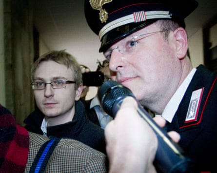 Alberto Stasi pictured in 2014 during an appeal hearing