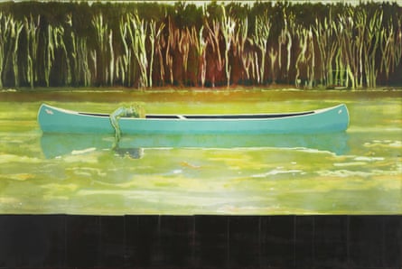 Peter Doig, Canoe Lake, 1997-98.
