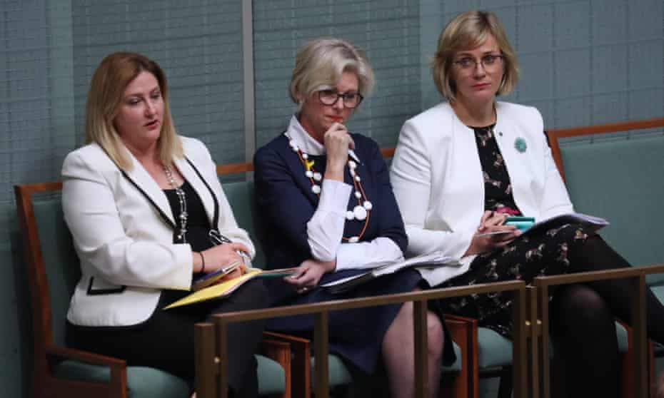 Independent MPs Rebekha Sharkie, Helen Haines and Zali Steggall