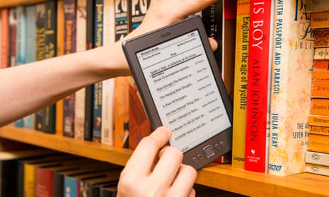 An Amazon Kindle ebookreader