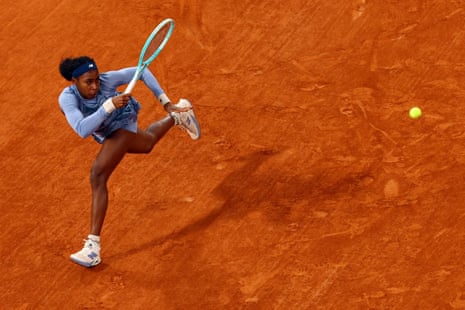 Coco Gauff on the move.