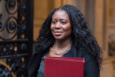 Miatta Fahnbulleh carries a red ministerial folder arriving in Downing Street