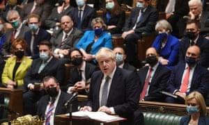 Boris Johnson in the Commons