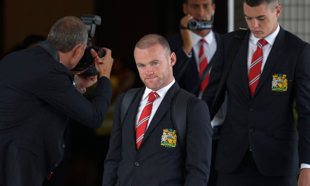 Wayne Rooney arrives at Don Muang airport in July 2013