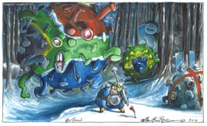 Martin Rowson on vaccines and coronavirus variants – cartoon | Opinion