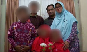 The family alleged responsible for the Surabaya church attacks in Indonesia.