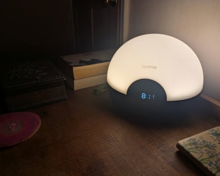The Lumie Bodyclock Glow 150 on a nightstand