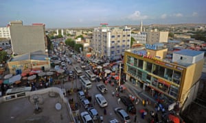 Une vue générale du centre-ville de Hargeisa.