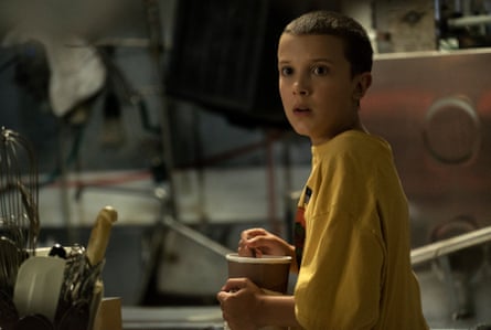 Eleven (Millie Bobby Brown) in Netflix’s Stranger Things.