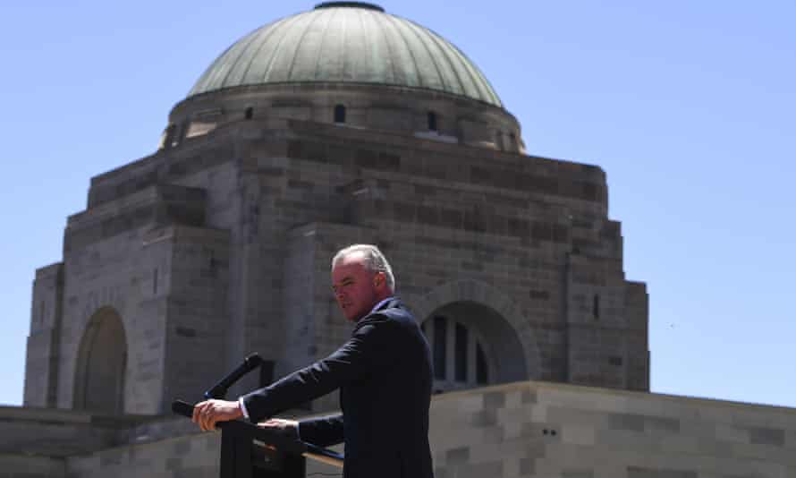 Brendan Nelson speaking at the Australian War Memorial in 2019