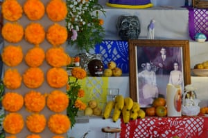 Residents of Malinalco respect the dead by connecting offerings to their loved ones who died in the past year with their favourite things such as phrases, sports passions and hobbies