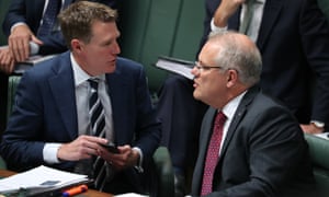 Attorney general Christian Porter and prime minister Scott Morrison