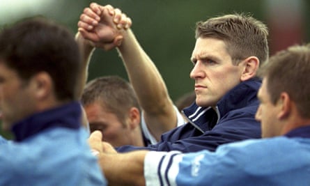 Paul Pook in 2001, during his stint as Harlequins’ physio, when his depression first took hold.