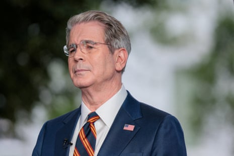 Scott Bessent outside the White House