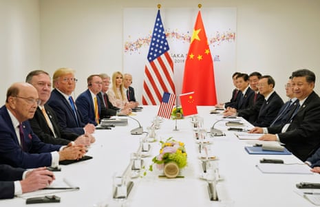 U.S. President Donald Trump and China’s President Xi Jinping hold a bilateral meeting at the G20 meeting in Osaka, Japan, June 29, 2019.