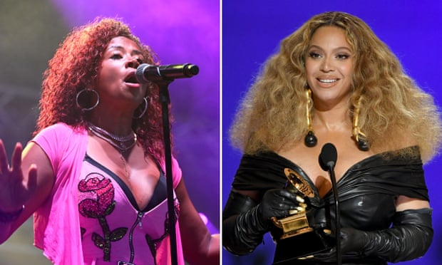 Kelis (left) and Beyoncé, who has made two changes to songs on her album Renaissance since it was released on 29 July.