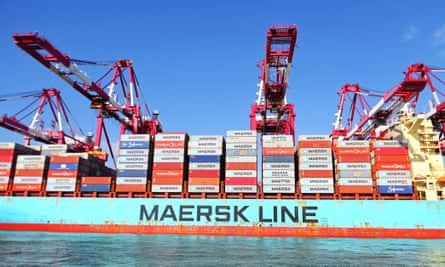 Maersk says the worst shipping delays are on the US west coast.