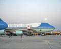 Catering truck parked at Air Force One