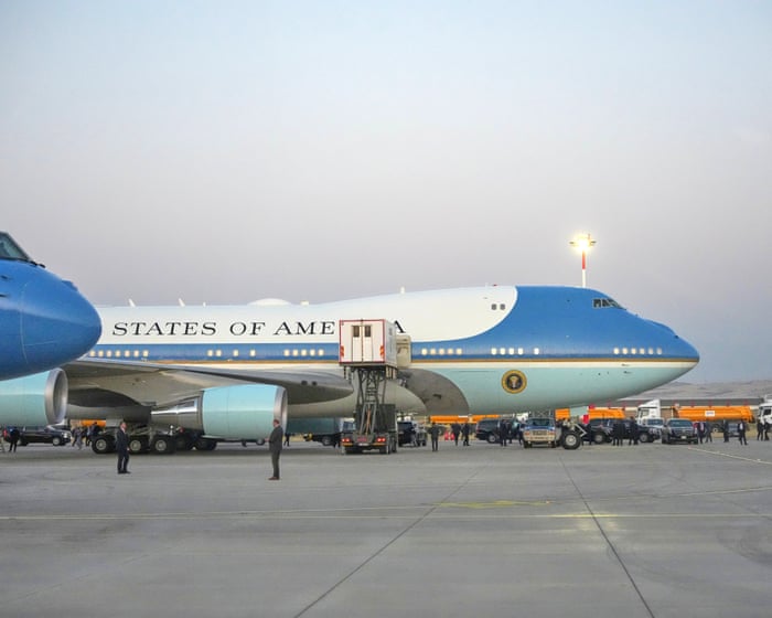 Trump hid in catering cart to board secret flight in Turkey amid Iran threat – reports — image supplied by The Guardian World's feed